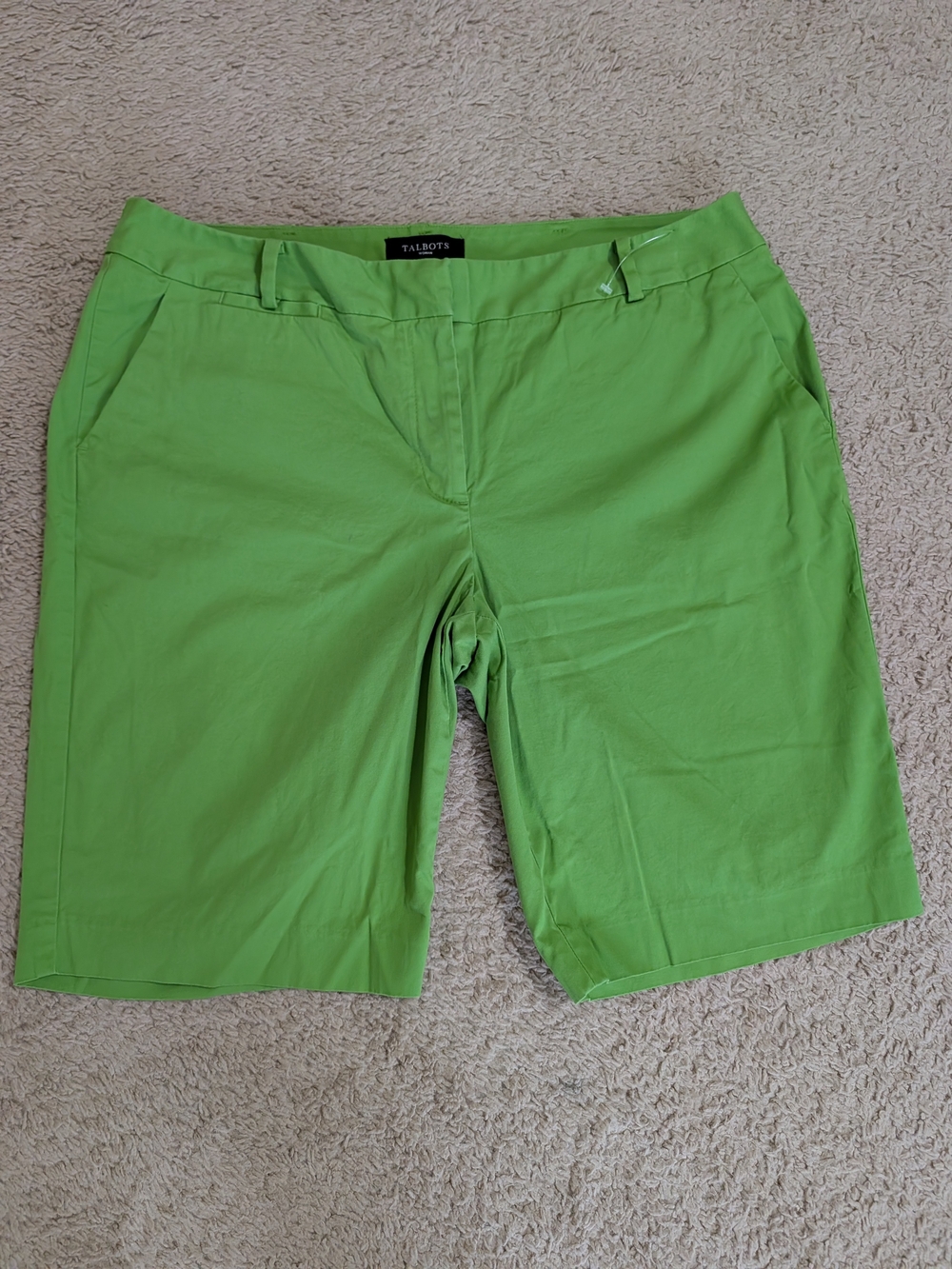 Talbots Bright Green Bermuda Shorts Women's 14W